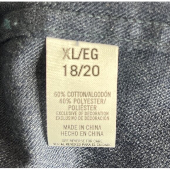 Nautica Button Front Shirt Womens XL Blue New - Picture 7 of 10